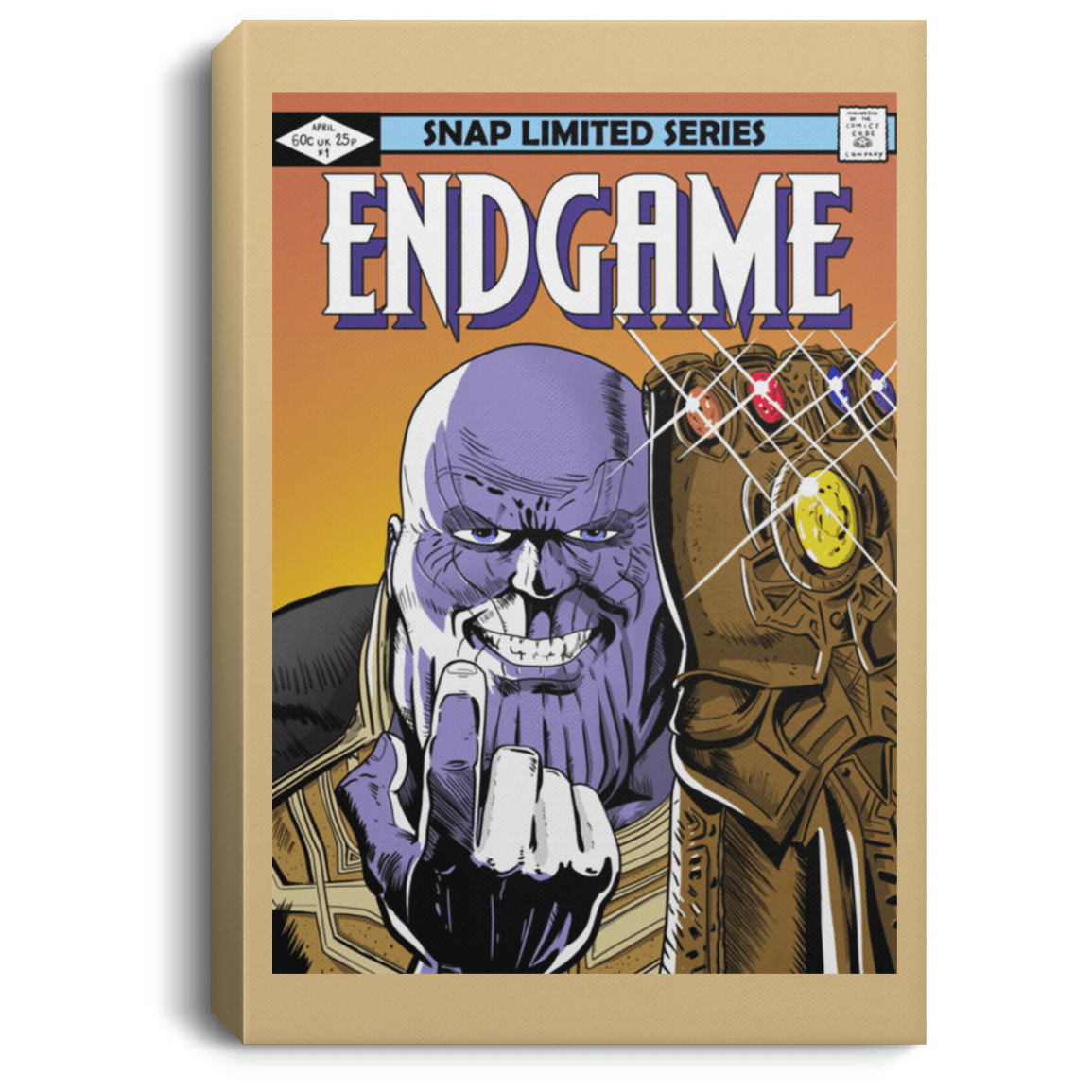 Housewares Tan / 8" x 12" Thanos Endgame Premium Portrait Canvas