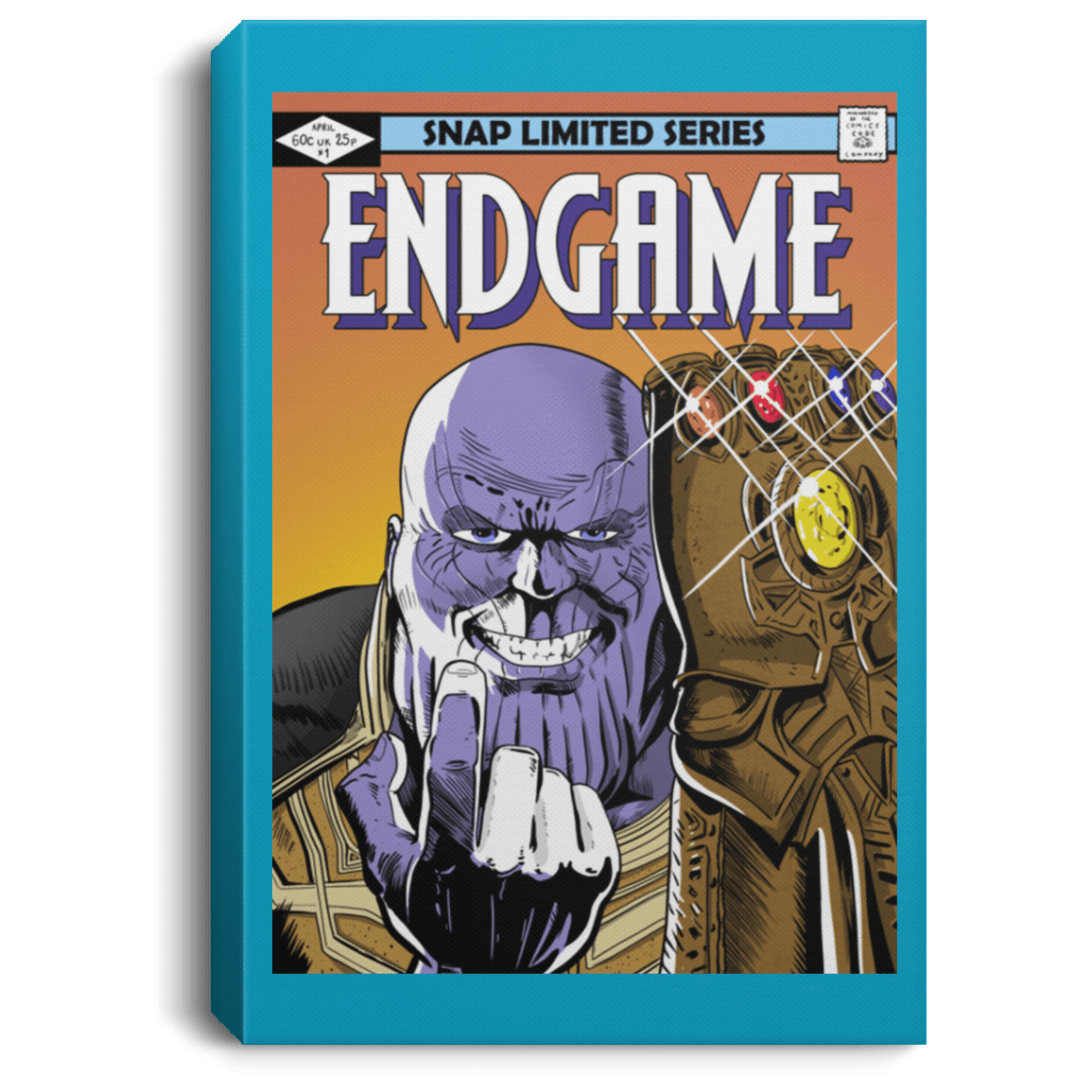 Housewares Turquoise / 8" x 12" Thanos Endgame Premium Portrait Canvas