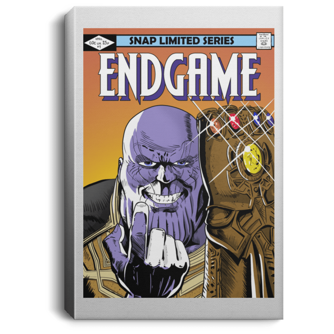 Housewares White / 8" x 12" Thanos Endgame Premium Portrait Canvas