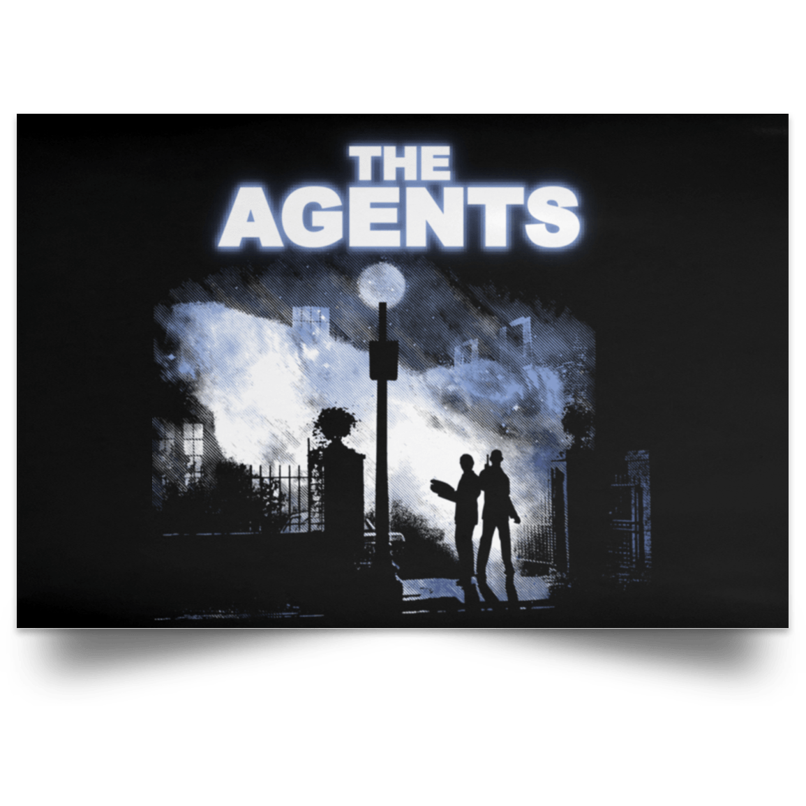 Housewares Black / 18" x 12" The Agents Landscape Poster