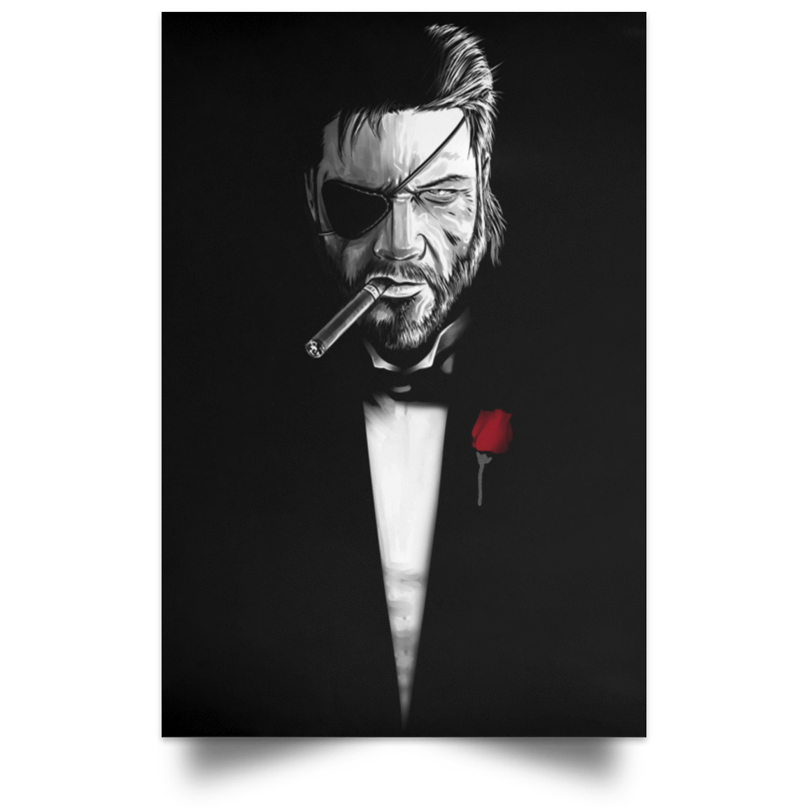 Housewares Black / 12" x 18" The Boss father Portrait Poster