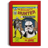 Housewares Red / 8" x 12" The Bounty Hunter Comic Premium Portrait Canvas