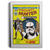 Housewares White / 8" x 12" The Bounty Hunter Comic Premium Portrait Canvas