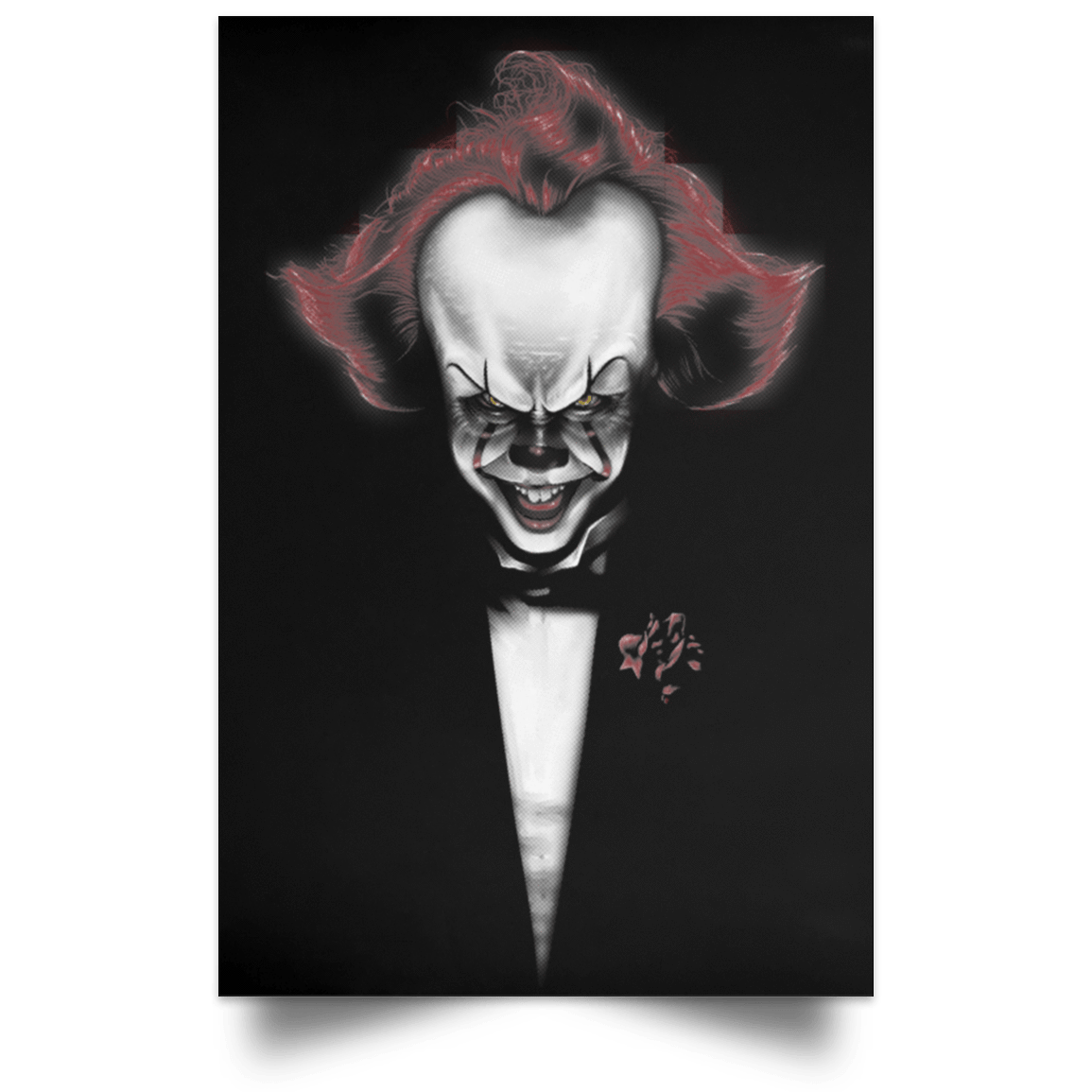 Housewares Black / 12" x 18" The Clown Father Portrait Poster