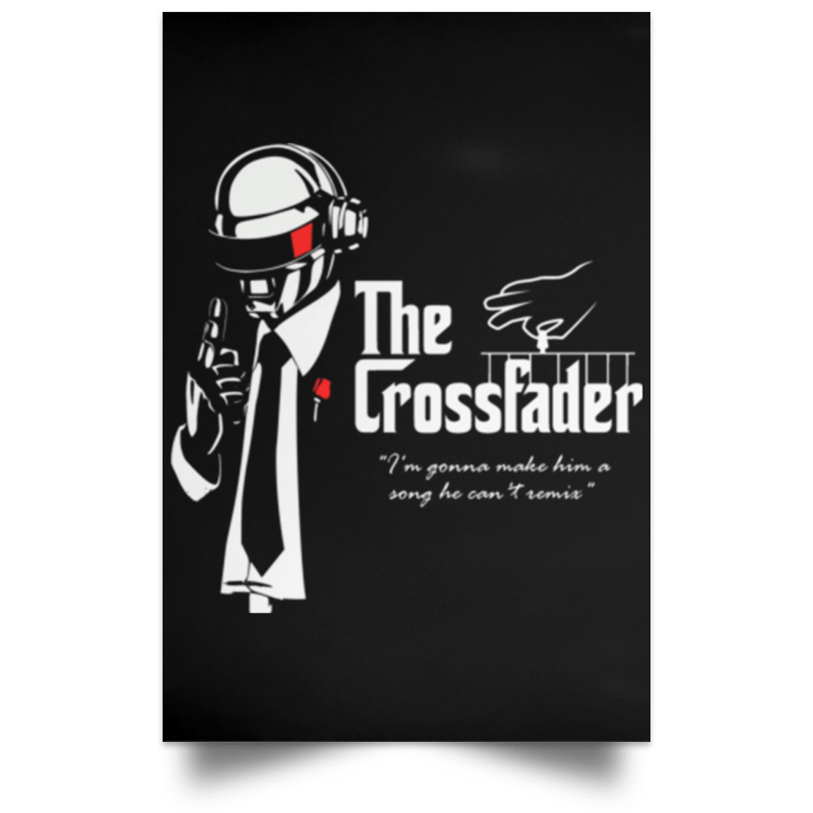 Housewares Black / 12" x 18" The Crossfader2 Portrait Poster
