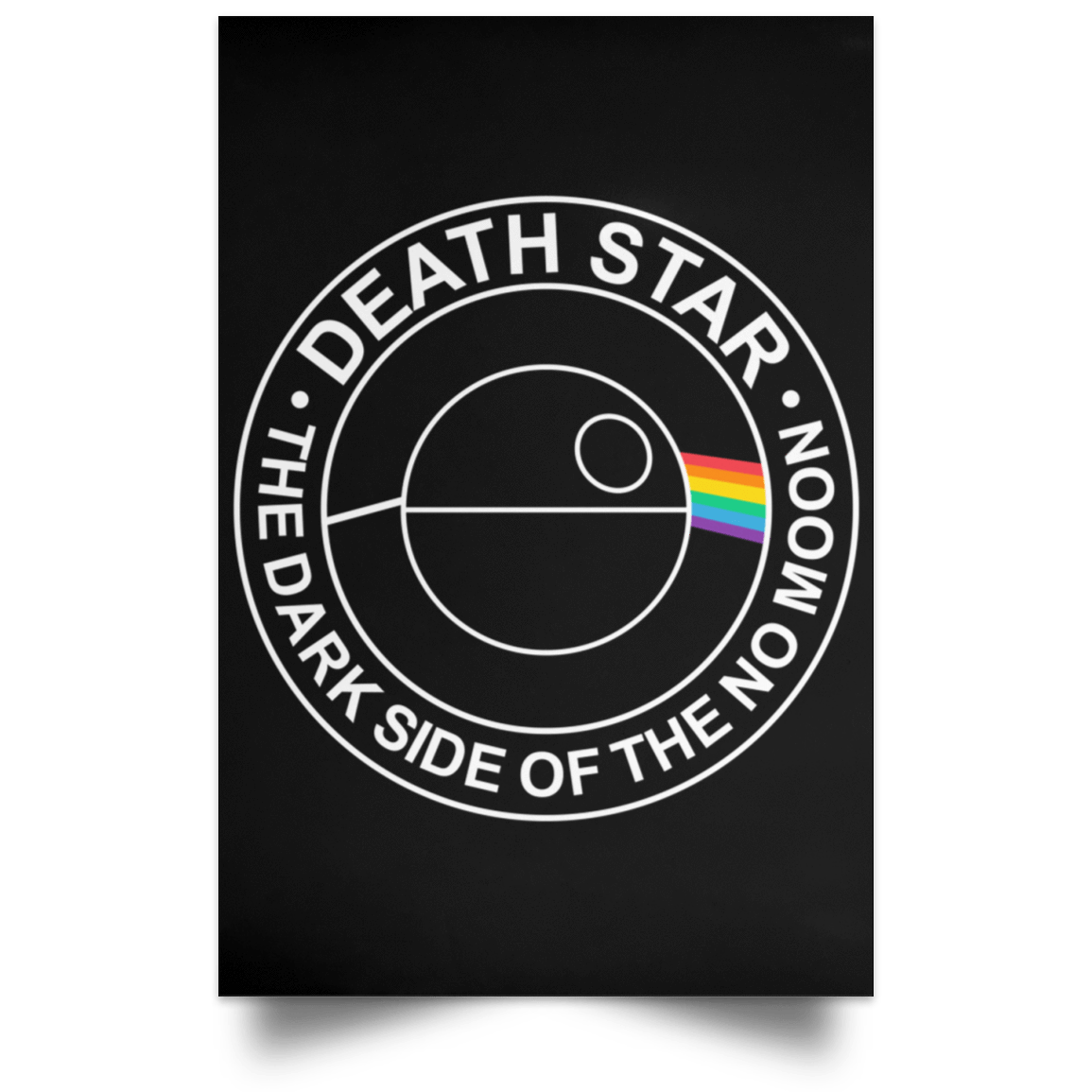 Housewares Black / 12" x 18" The Dark Side Of The No Moon Portrait Poster