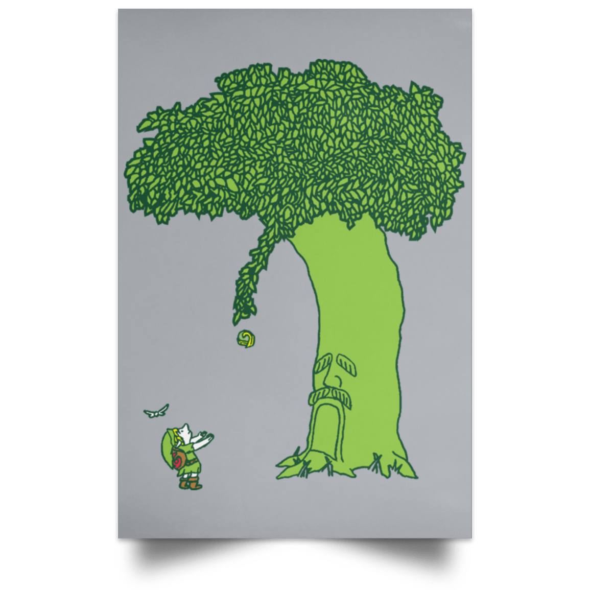 Housewares Grey / 12" x 18" The Deko Tree Portrait Poster