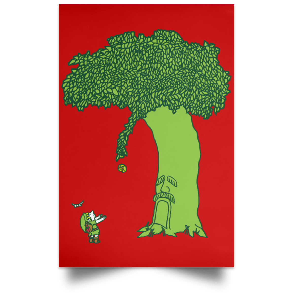 Housewares Red / 12" x 18" The Deko Tree Portrait Poster