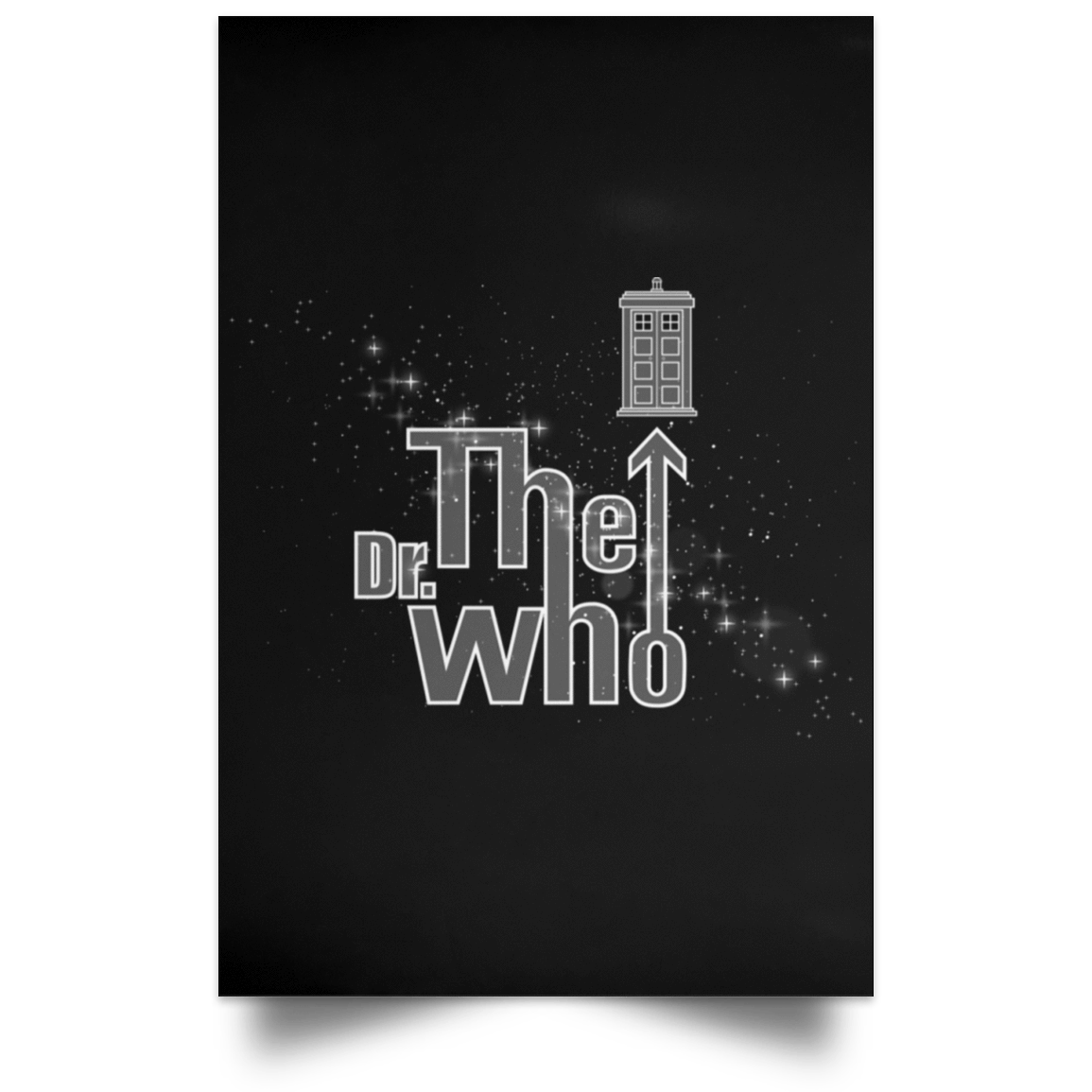 Housewares Black / 12" x 18" The Dr Who Portrait Poster