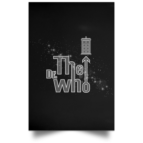 Housewares Black / 12" x 18" The Dr Who Portrait Poster