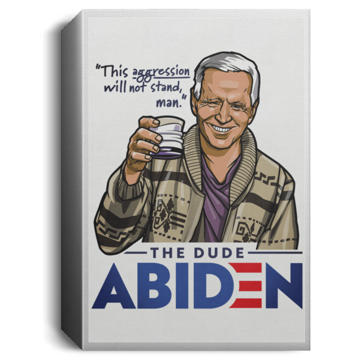 Housewares White / 8" x 12" The Dude Abiden Premium Portrait Canvas