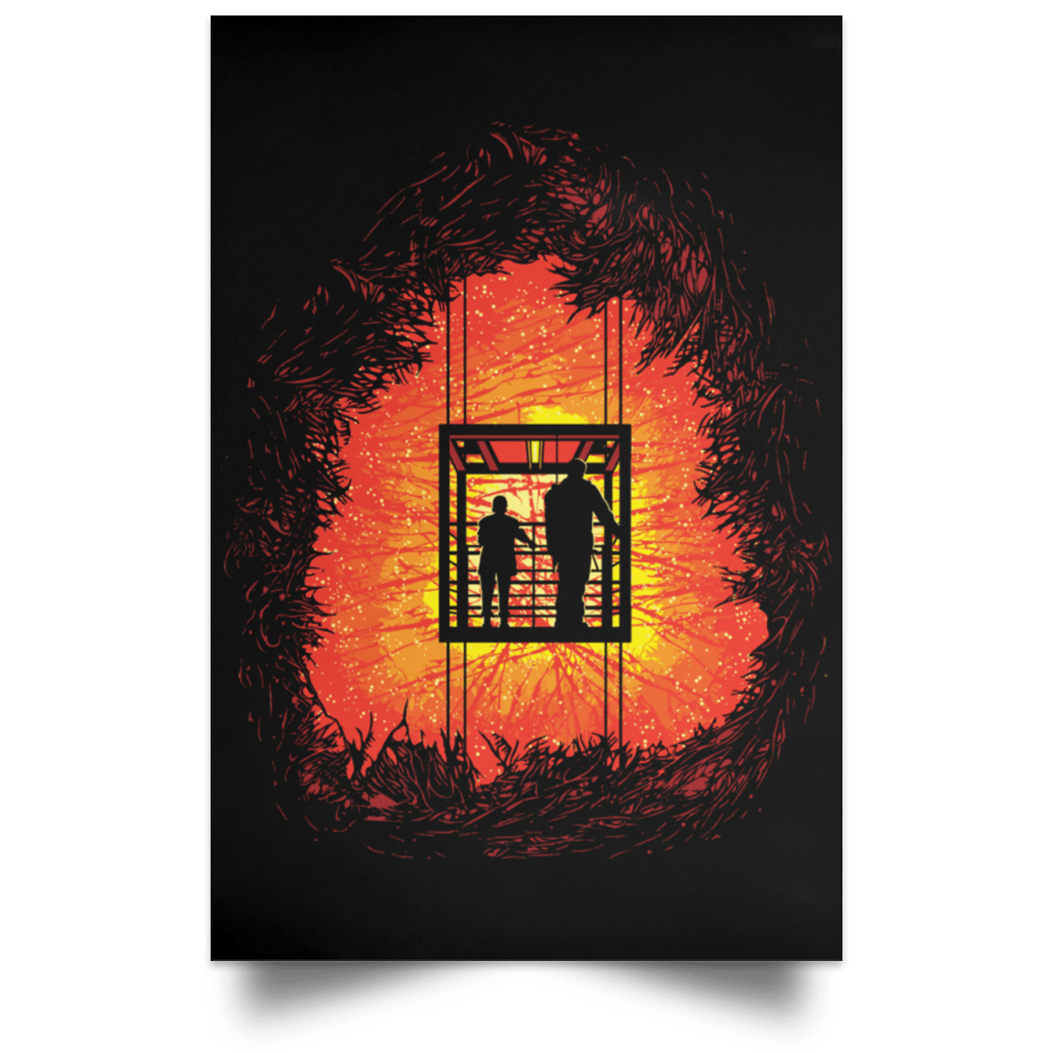 Housewares Black / 12" x 18" The Gate Portrait Poster