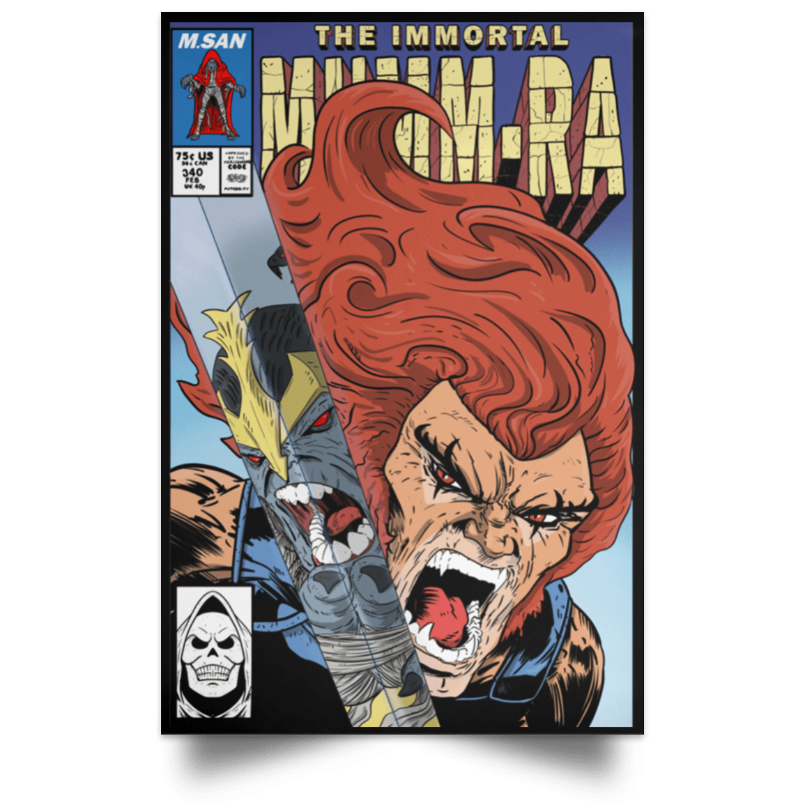 Housewares Black / 12" x 18" The Immortal Mumm-ra Portrait Poster