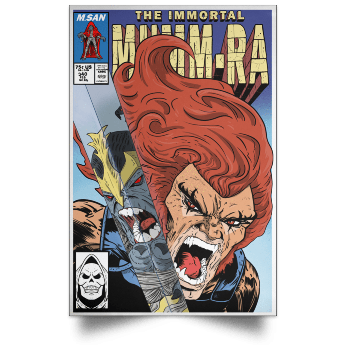 Housewares White / 12" x 18" The Immortal Mumm-ra Portrait Poster