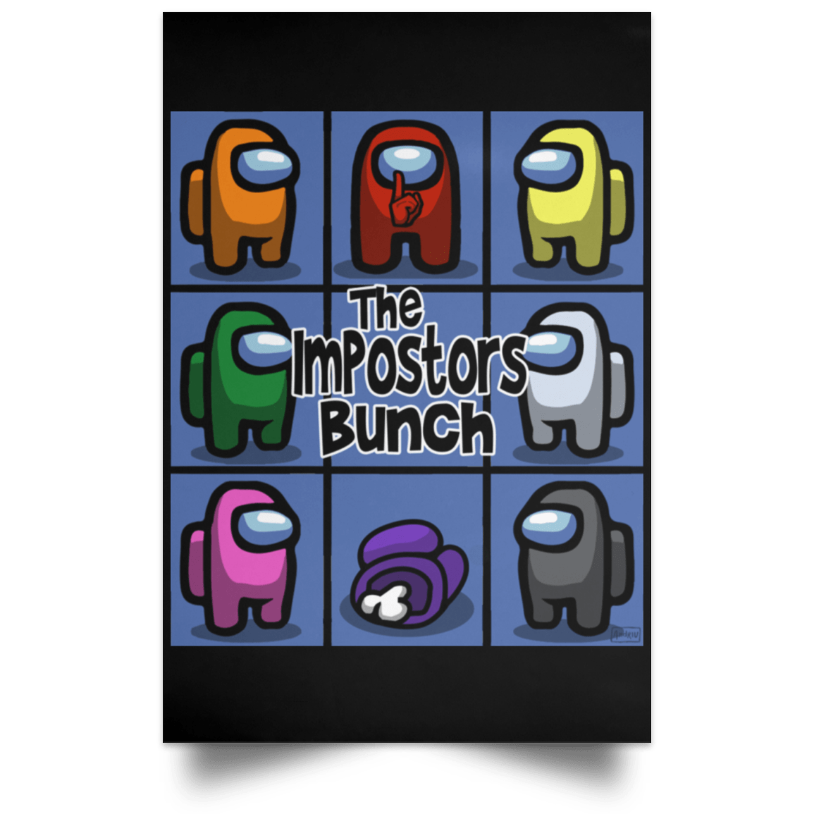 Housewares Black / 12" x 18" The Impostors Bunch Portrait Poster