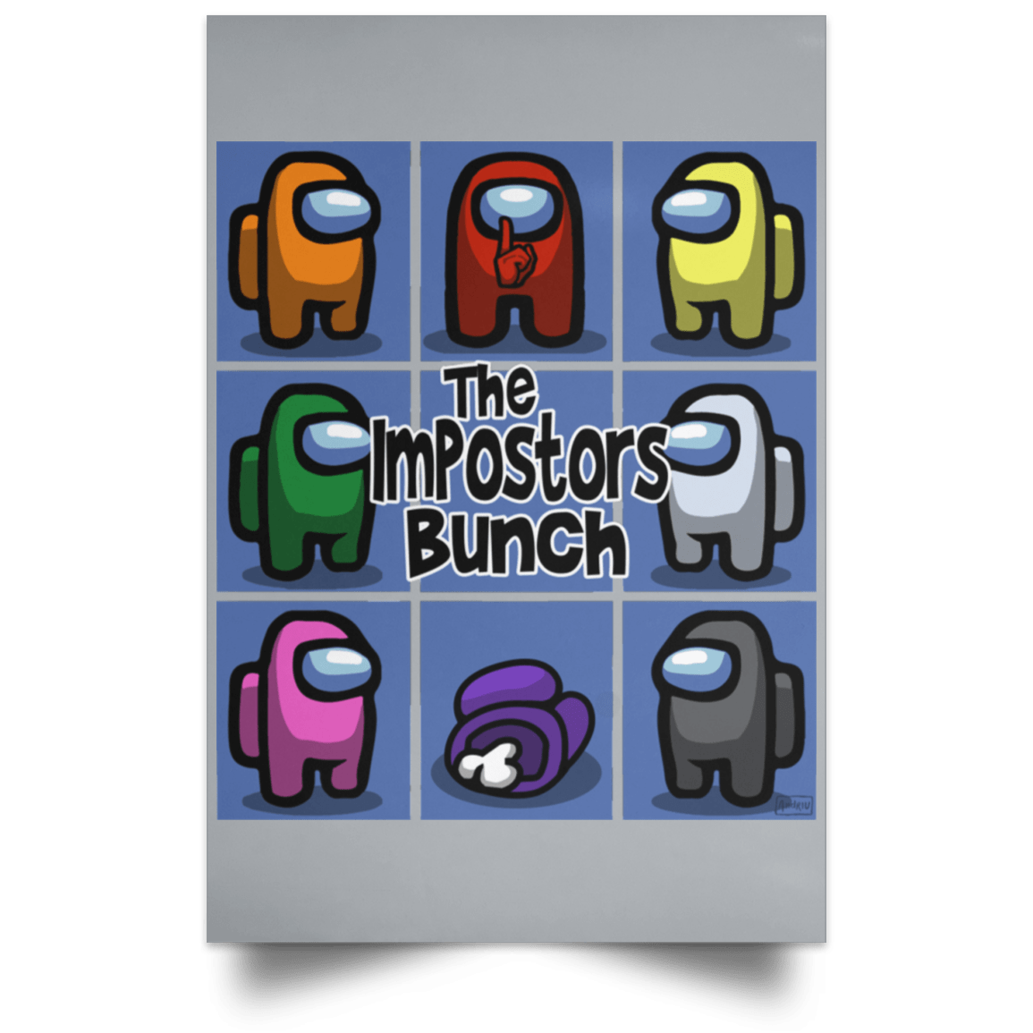 Housewares Grey / 12" x 18" The Impostors Bunch Portrait Poster