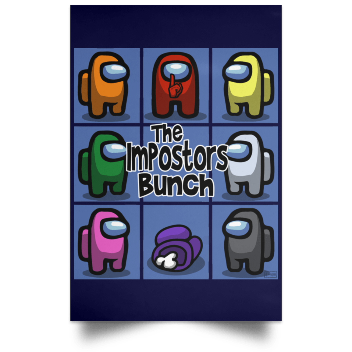 Housewares Navy / 12" x 18" The Impostors Bunch Portrait Poster