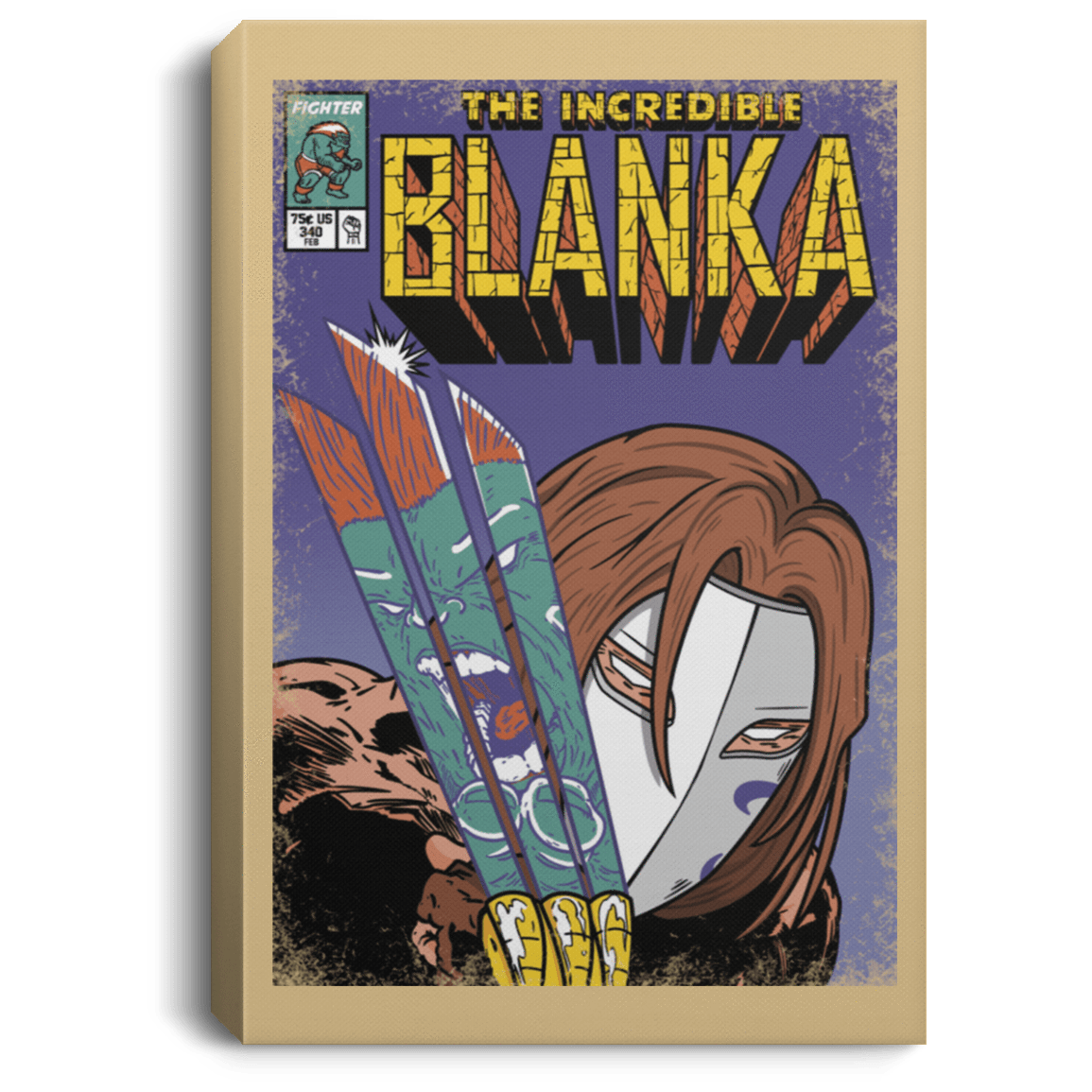 Housewares Tan / 8" x 12" The Incredible Blanka Premium Portrait Canvas