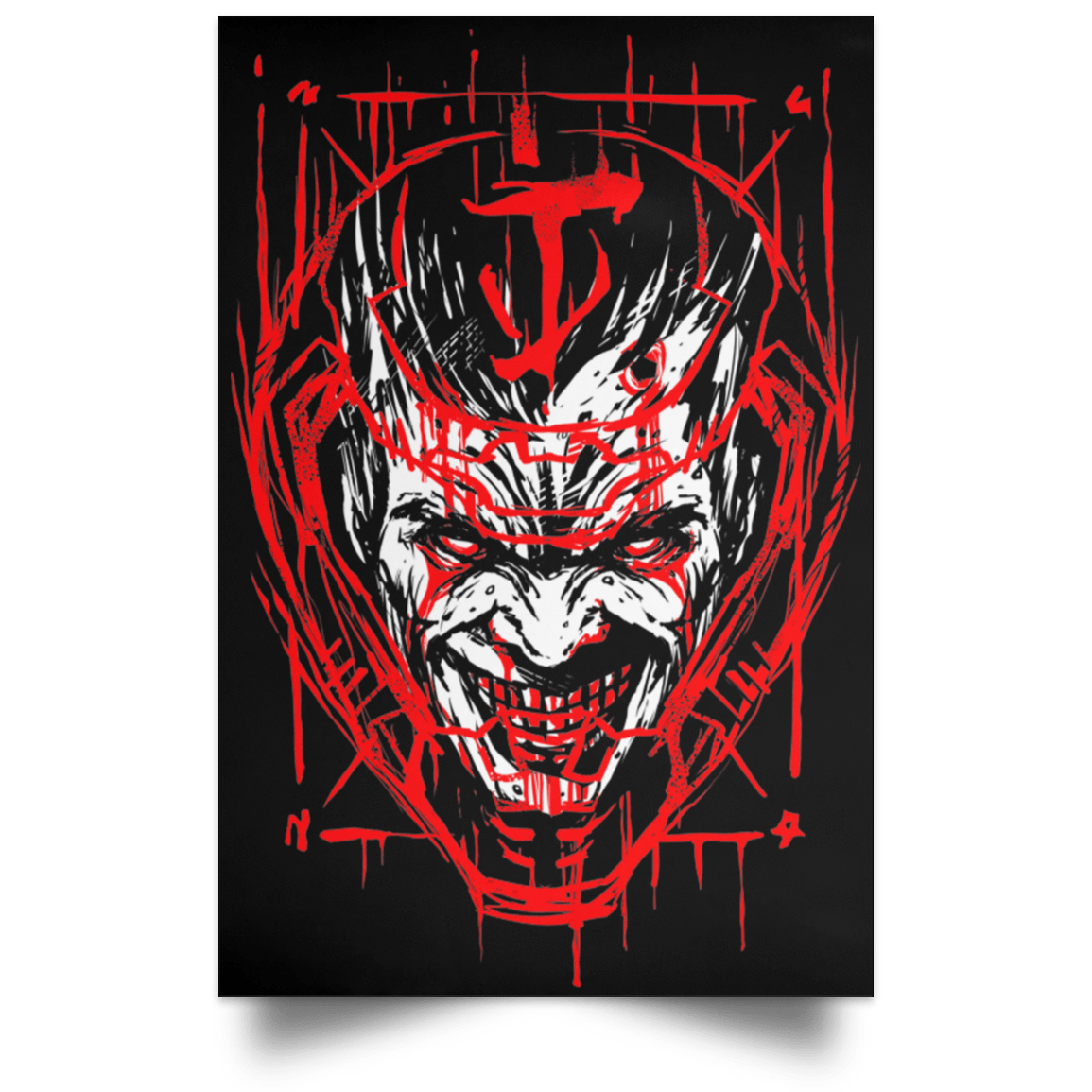 Housewares Black / 12" x 18" The Only Face They Fear Portrait Poster