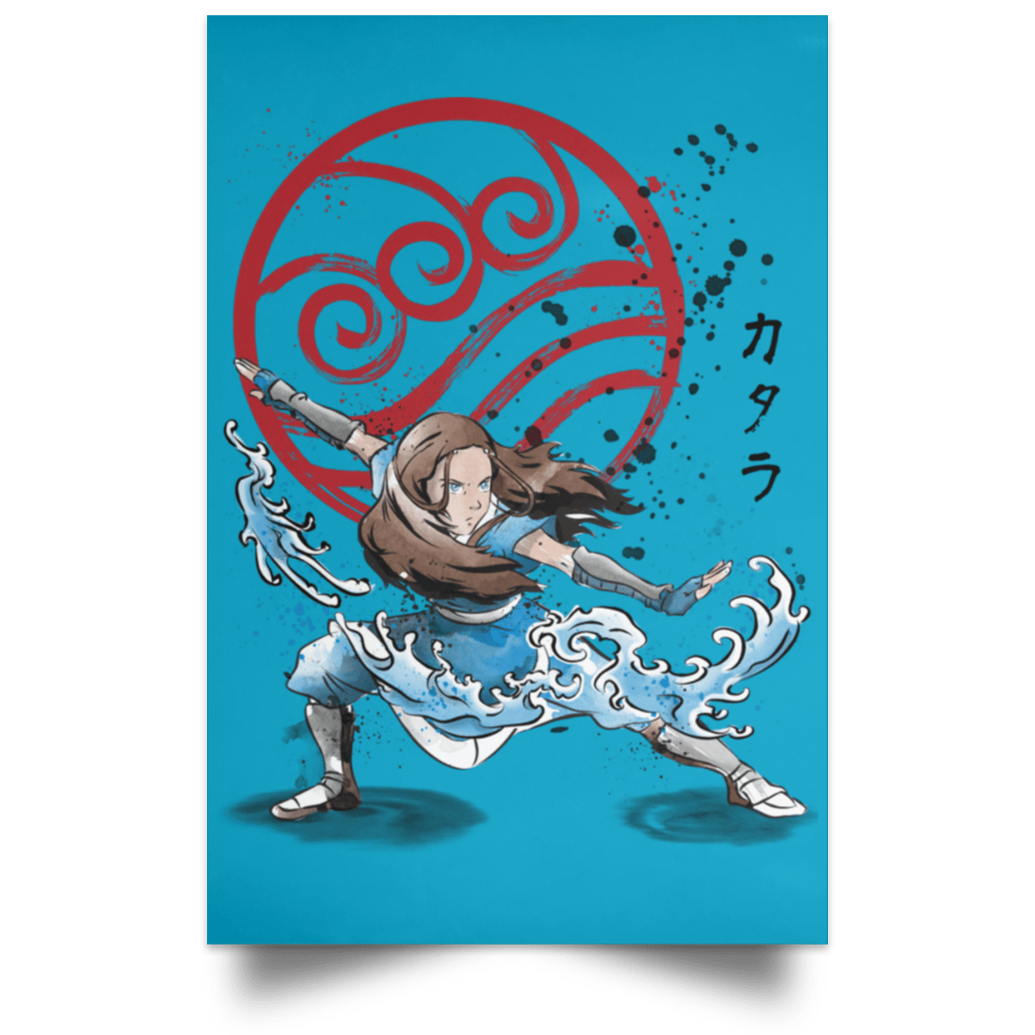 Housewares Turquoise / 12" x 18" The Power of the Water Tribe Portrait Poster