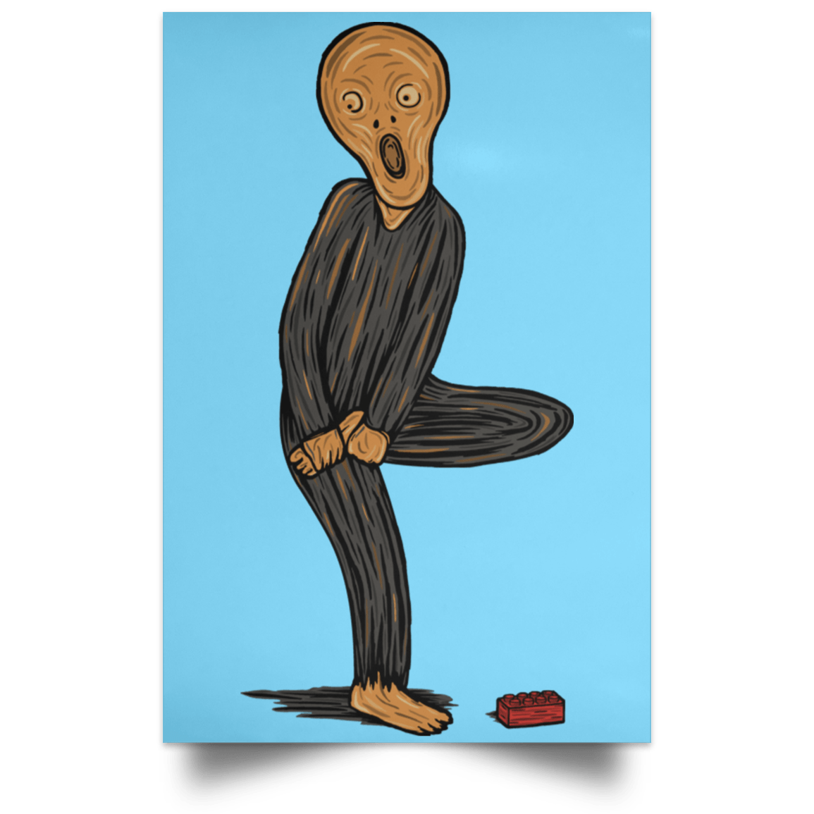 Housewares Columbia Blue / 12" x 18" The Scream Of Pain Portrait Poster