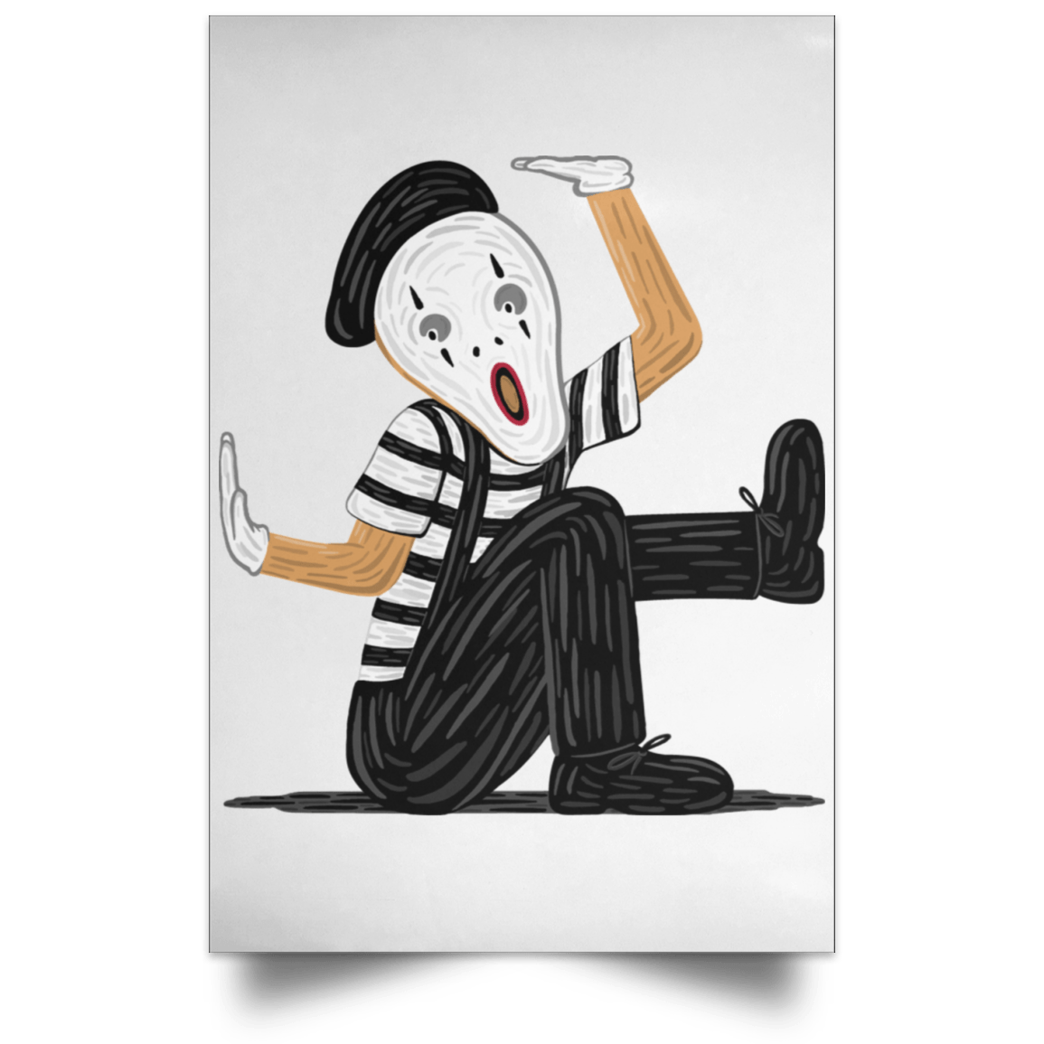 Housewares White / 12" x 18" The Silent Scream Portrait Poster