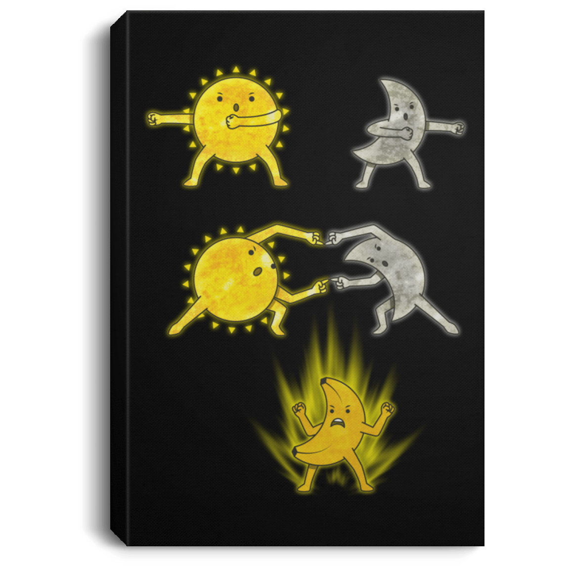 Housewares Black / 8" x 12" The sun Premium Portrait Canvas