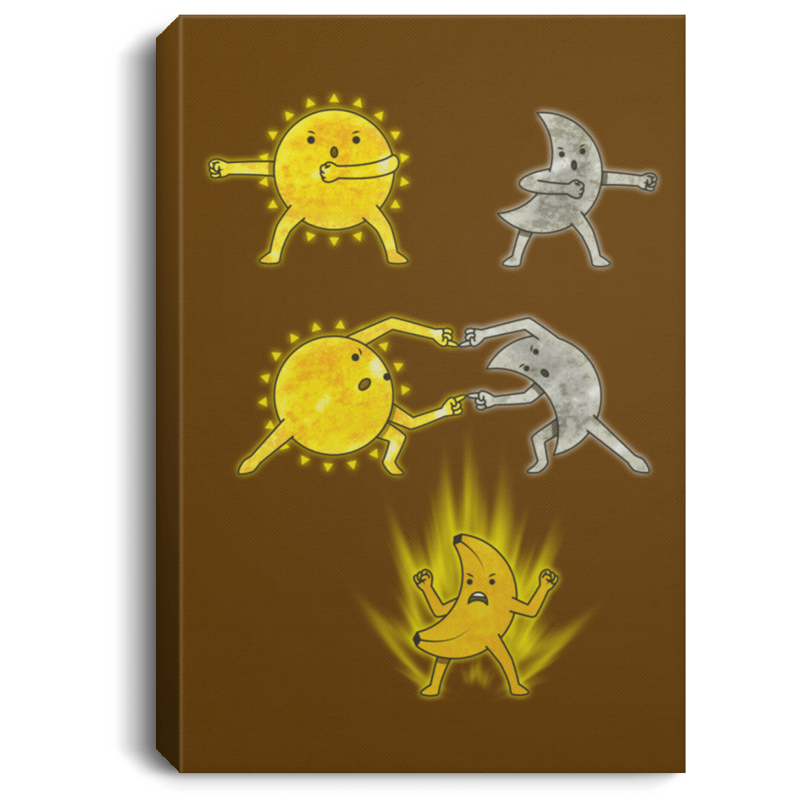 Housewares Brown / 8" x 12" The sun Premium Portrait Canvas