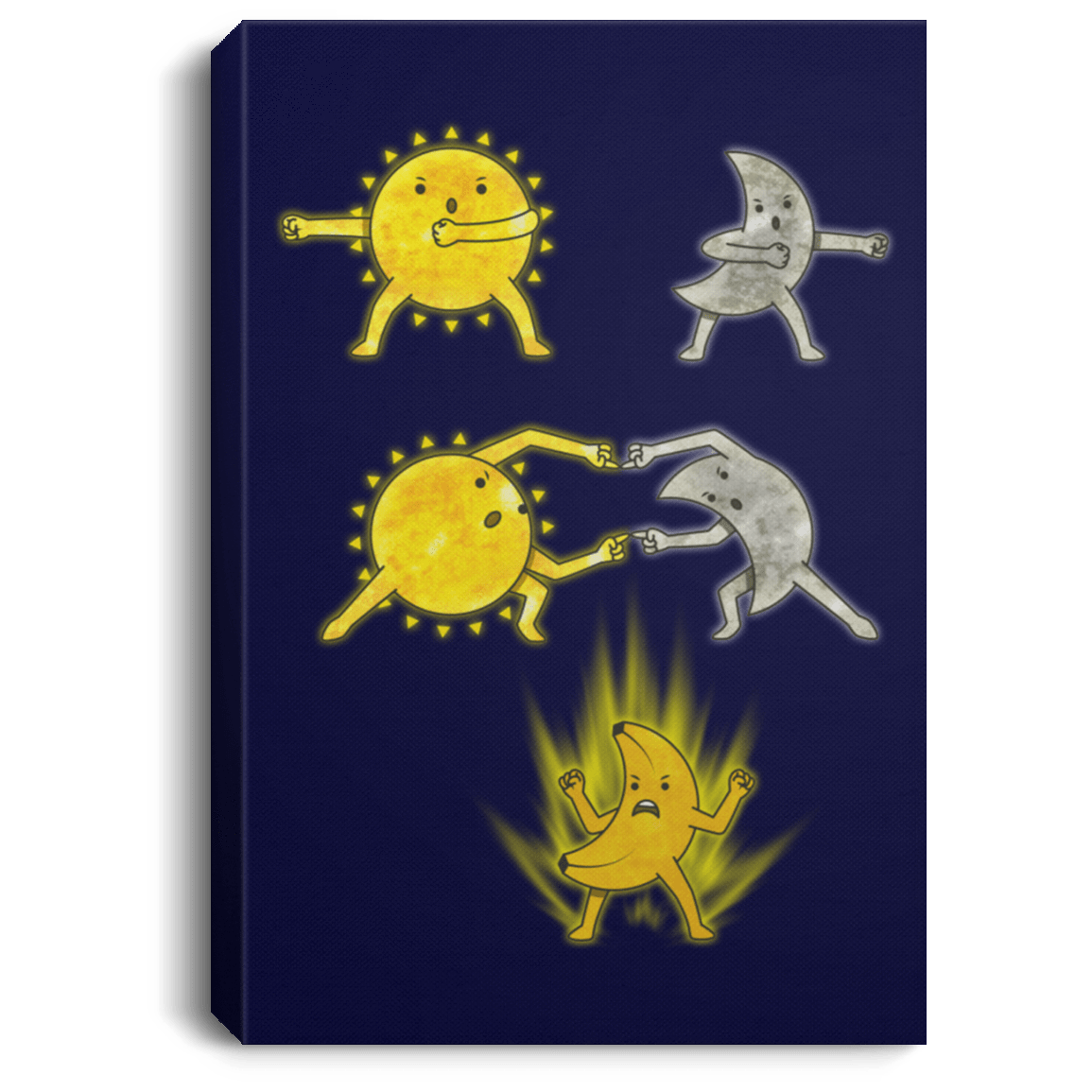 Housewares Navy / 8" x 12" The sun Premium Portrait Canvas