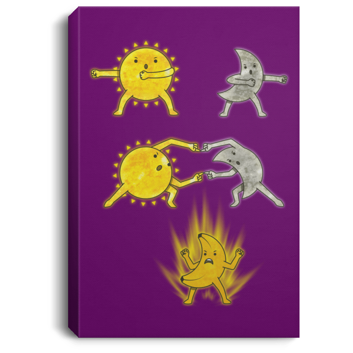 Housewares Purple / 8" x 12" The sun Premium Portrait Canvas