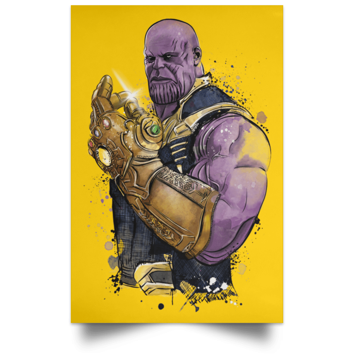 Housewares Athletic Gold / 12" x 18" The Titan Watercolor Portrait Poster