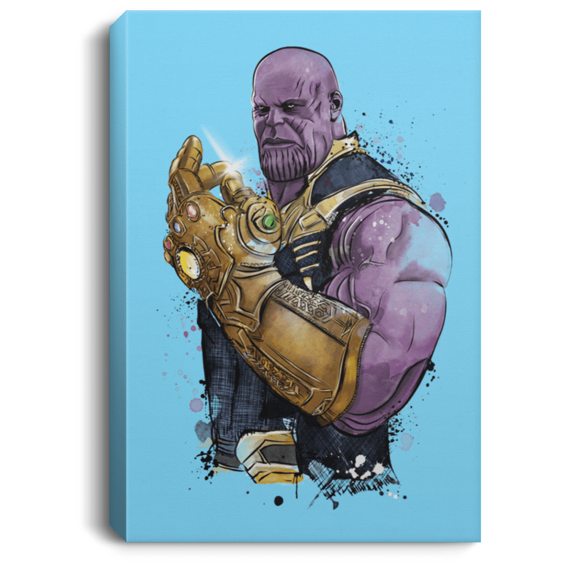 Housewares Columbia Blue / 8" x 12" The Titan Watercolor Premium Portrait Canvas