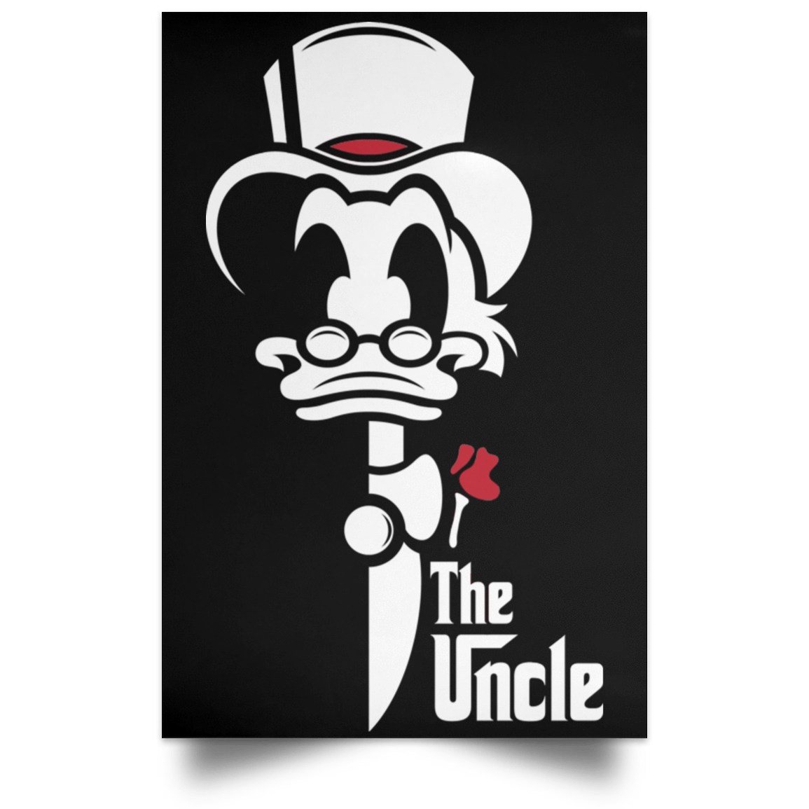 Housewares Black / 12" x 18" The Uncle Portrait Poster