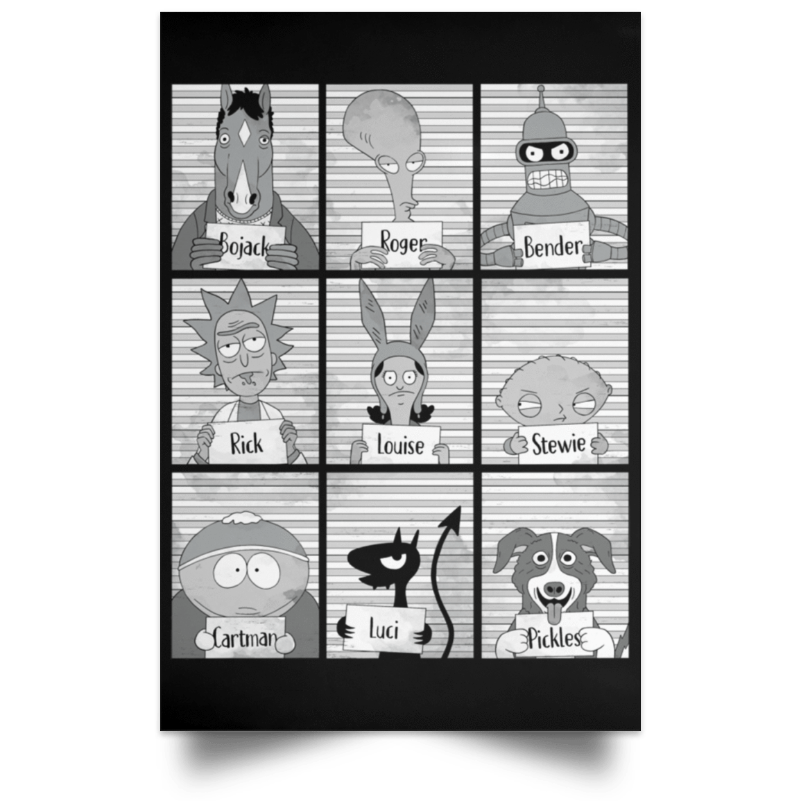 Housewares Black / 12" x 18" The Worst Prisoners Portrait Poster