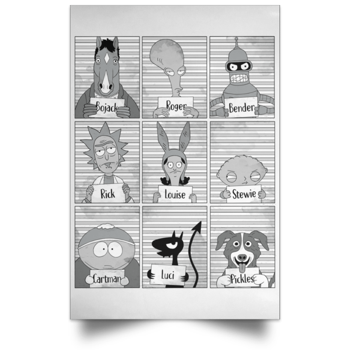 Housewares White / 12" x 18" The Worst Prisoners Portrait Poster