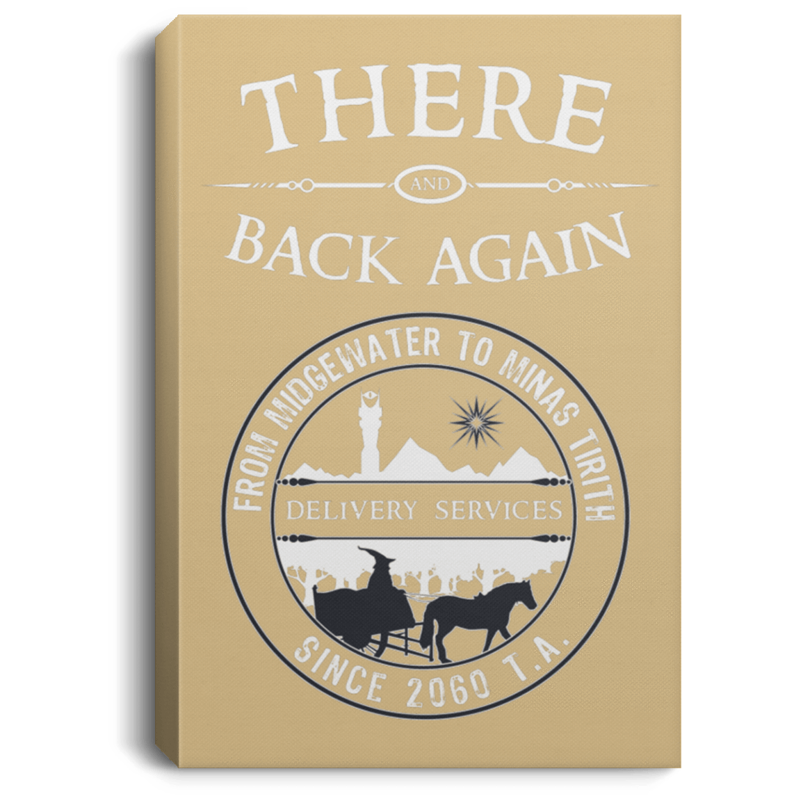 Housewares Tan / 8" x 12" There and Back Again Premium Portrait Canvas