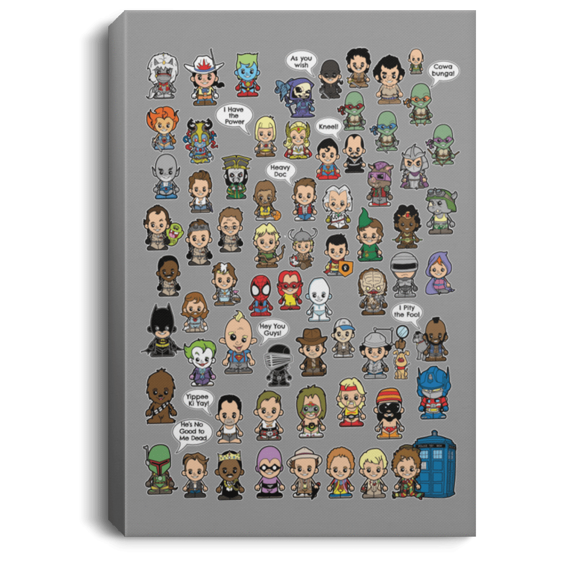 Housewares Gray / 8" x 12" This is What I did in the 80s Premium Portrait Canvas