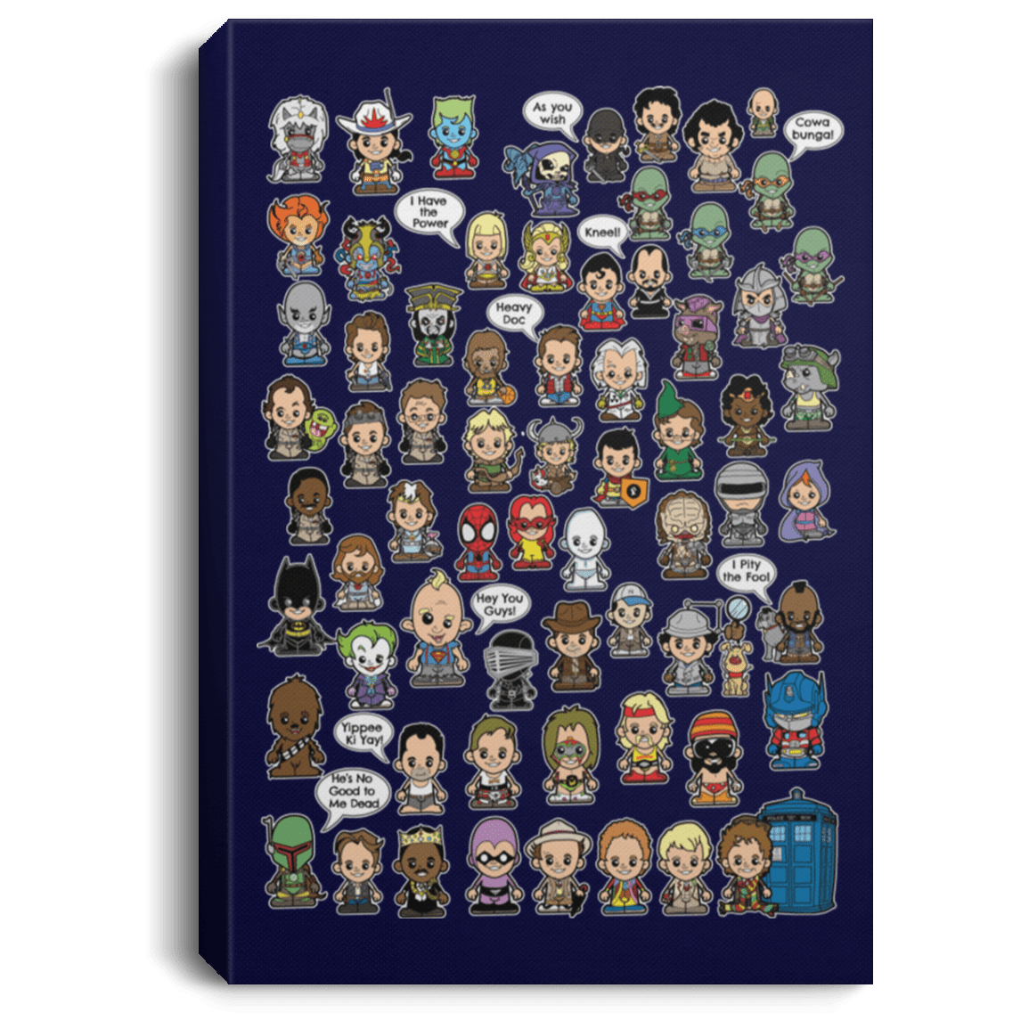 Housewares Navy / 8" x 12" This is What I did in the 80s Premium Portrait Canvas