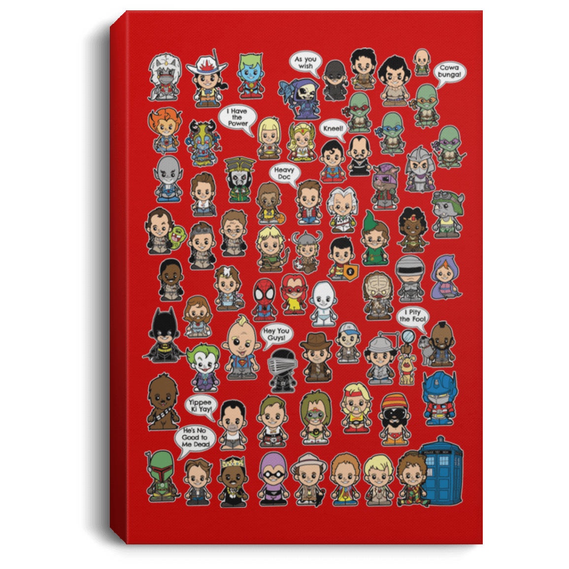 Housewares Red / 8" x 12" This is What I did in the 80s Premium Portrait Canvas