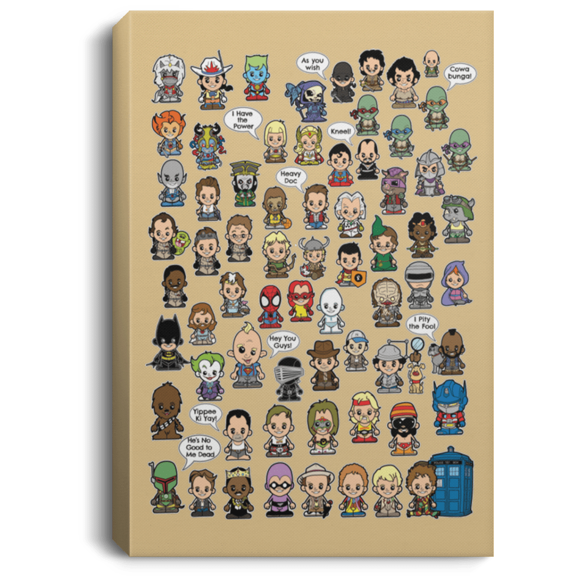 Housewares Tan / 8" x 12" This is What I did in the 80s Premium Portrait Canvas