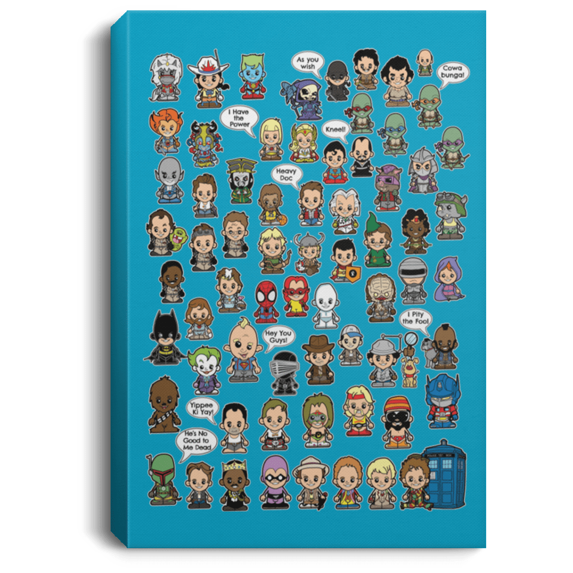 Housewares Turquoise / 8" x 12" This is What I did in the 80s Premium Portrait Canvas