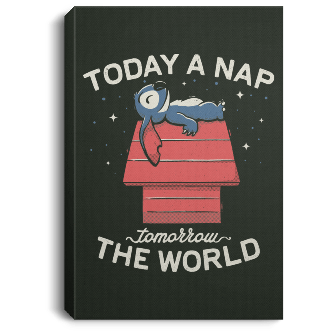 Housewares Forest / 8" x 12" Today a Nap Tomorrow the World Premium Portrait Canvas