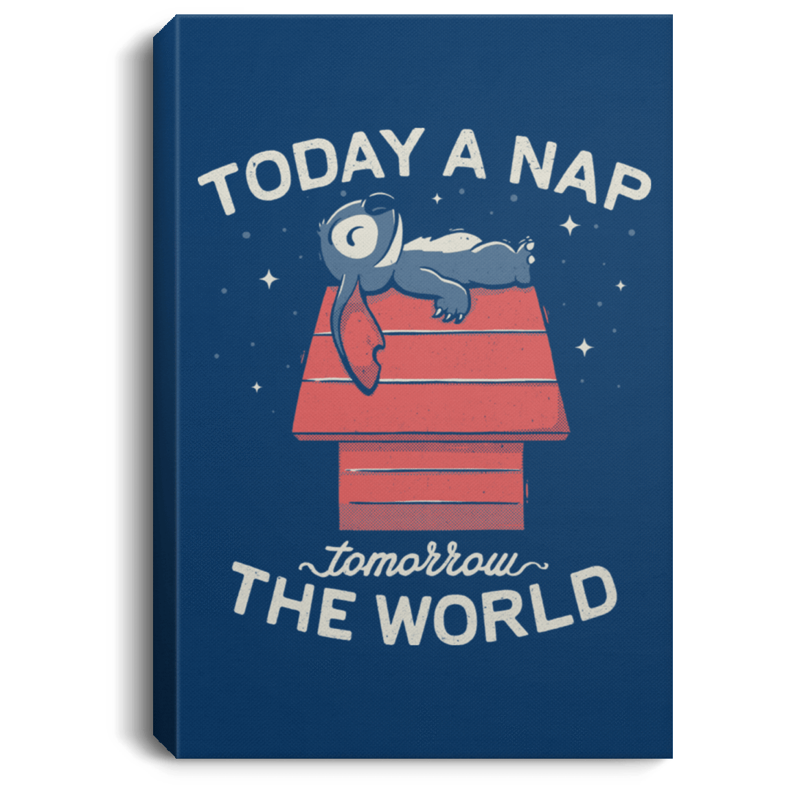 Housewares Royal / 8" x 12" Today a Nap Tomorrow the World Premium Portrait Canvas