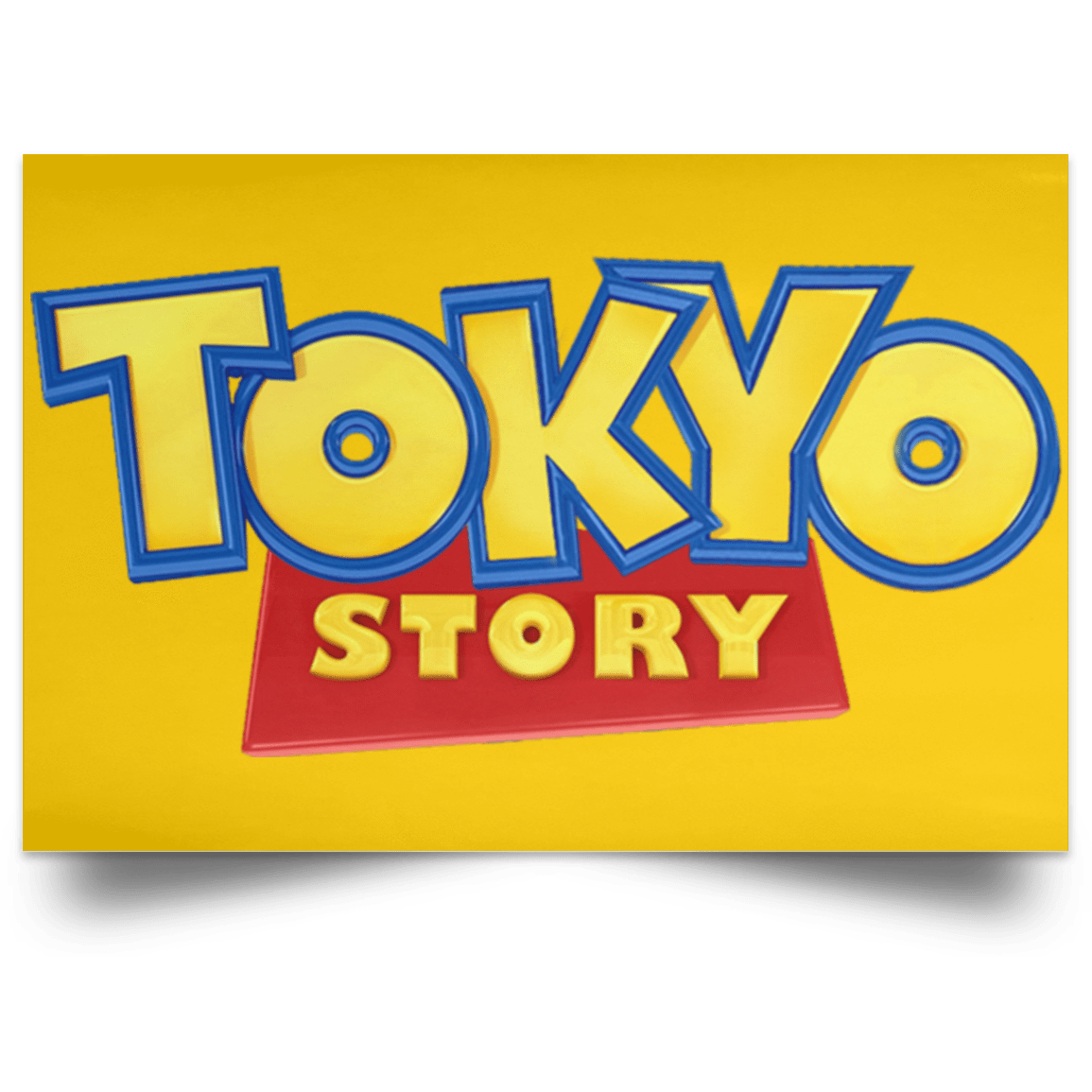 Housewares Athletic Gold / 18" x 12" Tokyo Story Landscape Poster