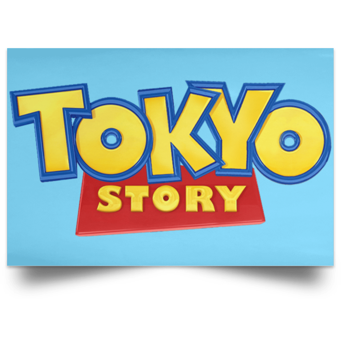 Housewares Columbia Blue / 18" x 12" Tokyo Story Landscape Poster