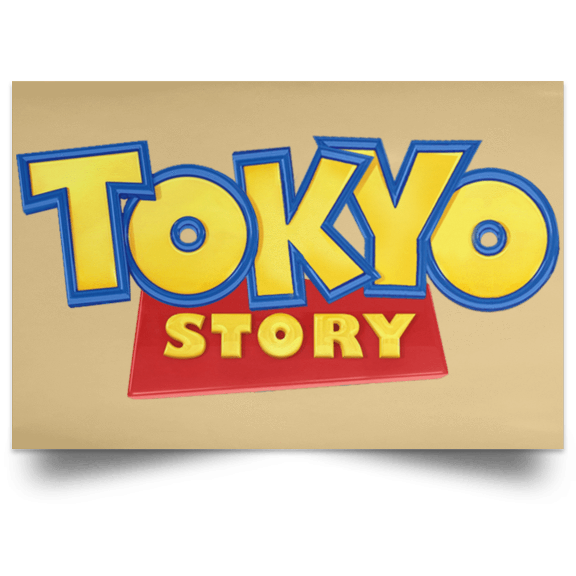 Housewares Tan / 18" x 12" Tokyo Story Landscape Poster