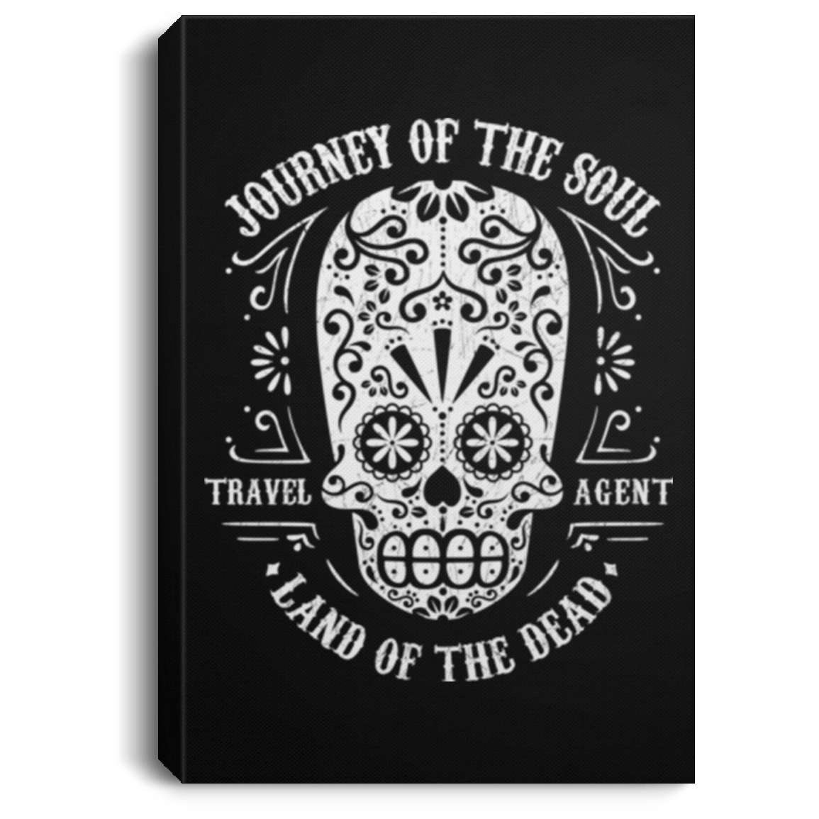 Housewares Black / 8" x 12" Travel Agent Catrina Premium Portrait Canvas