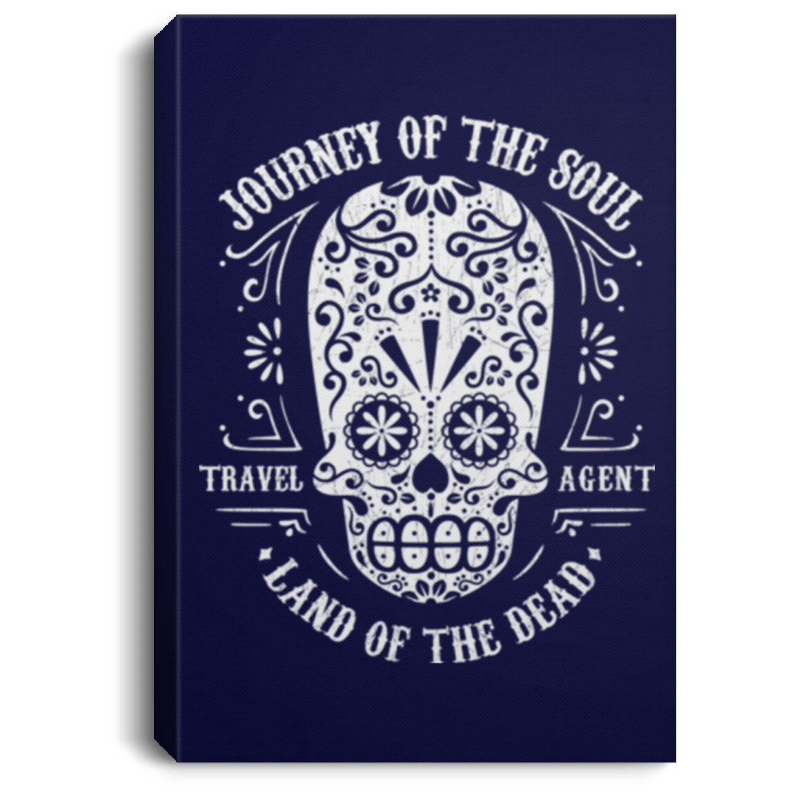 Housewares Navy / 8" x 12" Travel Agent Catrina Premium Portrait Canvas