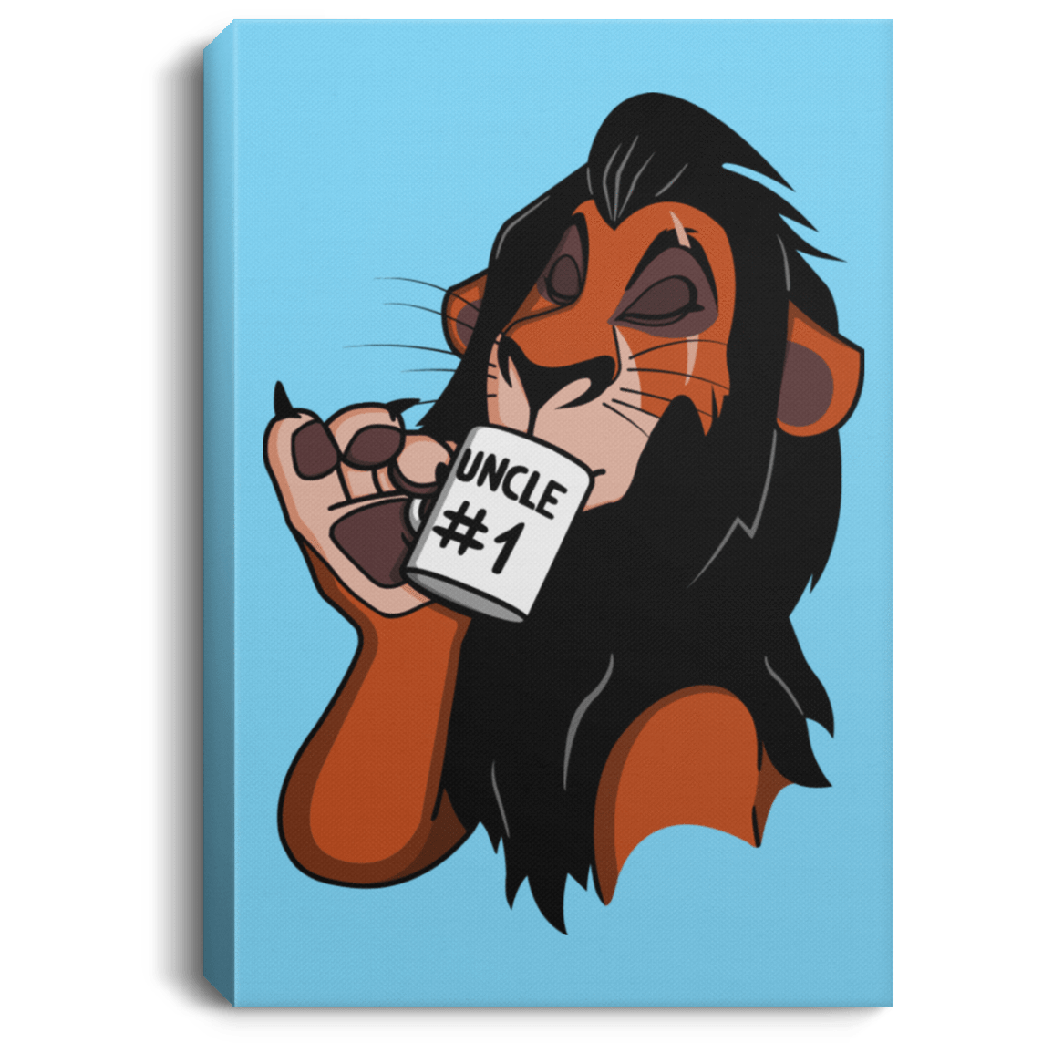 Housewares Columbia Blue / 8" x 12" Uncle 1 Premium Portrait Canvas