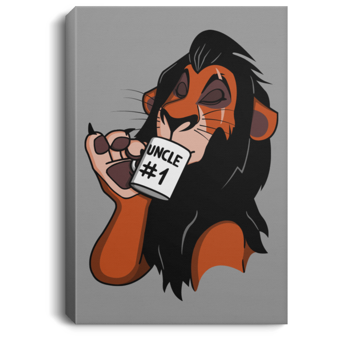 Housewares Gray / 8" x 12" Uncle 1 Premium Portrait Canvas